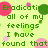 Green pixelated text on a light green background with pink and green circular shapes, partially obscured by a gray rectangle.
