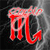 Static 50x50 pixel icon featuring a stylized red letter 'R' with pinkish-red gradient and subtle green/blue highlights on a dark gray background.