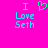 A bright pink background displays cyan text reading "I Love Seth" with a green pixelated heart symbol replacing the word "love" in one frame.