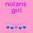 Pink background with 'nolans girl' text and blue/purple puzzle pieces; animation swaps puzzle piece colors between frames.
