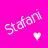 A static contact sheet of two animated frames showing pixelated text and a heart on a bright pink background.