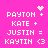 Pixelated text on bright pink background with two identical static layouts and one animated spark effect.