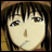 A pixelated anime-style character face with brown hair and a neutral expression on the left, next to stylized text reading "Anime IM" above smaller text "COM" on a black background.