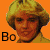 A 3x2 contact sheet of six pixelated character icons with orange backgrounds, each labeled with a name below the image.