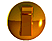 A golden sphere with a brown rectangular shape on its left side, showing sequential rotation frames where the brown shape moves from left to right across the sphere's surface.