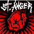 A 3x3 contact sheet of pixel art frames featuring Metallica band members and branding, with red, black, gray, white, blue, and orange color schemes across animated character poses and text elements.