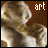 Four- shows a pixelated figure with light brown hair and white clothing against a brown background, with text changing from 'art' to 'is' to 'love'
