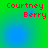 Red pixelated text 'Courtney Berry' on a green-to-blue gradient background with subtle light effects.
