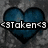A heart-shaped icon with blue gradient fills and black outlines displays three different text phrases across its surface.