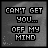 A 4x3 contact sheet of 11 animated frames showing a pixelated text-based icon with the phrase "CAN'T GET YOU... OFF MY MIND" on a gray background, each frame displaying subtle variations in white sparkles and text brightness.