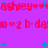 Pixelated text and symbols repeat in a pattern on a solid purple background with cyan accents.