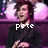 A person in a black shirt appears in three with text overlays reading 'pete', 'is my', and 'LOVE<3' against a pink and purple background