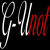 Pixelated static icon with stylized text on black background, featuring white and red lettering.