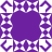 Purple and white pixelated square icon with central solid purple field surrounded by eight repeating corner-and-edge patterns.
