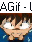 Animated sequence of anime character faces with varying expressions and eye states, displayed in a