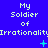 Blue background with repeated text and symbols in white and cyan, showing animation changes in symbol positions.
