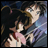 A 48x48 pixel animated buddy icon featuring two anime-style characters in a close embrace, with text reading "Anime IM" and "com" on the right side of the image.