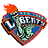 Pixelated heart-shaped icon with orange flame-like top, blue and green gradient body, white text 'BASKETBALL' across center.