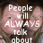 A static image with white text over a blurred background of two people, displaying a motivational quote.