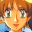 A pixelated anime-style character with orange hair and large eyes appears on the left side of a contact sheet, while the right side displays text "Anime IM" and "COM" in white pixelated font against a black background.