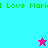 Pixelated icon with cyan and magenta quadrants, purple background, green text, and two star shapes changing color between frames.