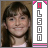 A vertical banner with 'ALSON' text and a smiling girl's face, showing animation changes in letter colors.