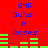 Red background with blue text 'GNR Guns H' Roses and green audio bars in two , animated to shift horizontally across frames