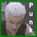 A 54x54 pixel animated contact sheet showing two frames: a person with white hair and the word "PUNK" vertically on the left, and green text reading "Spike" on a black background on the right.