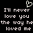 Pixelated white text on black background with a heart symbol above, displaying repeated lyrics.