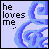 Animated contact sheet of a pixel art buddy icon showing text changes and heart animation across 19 frames with blue patterned background.