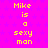 A static image with a bright pink background and yellow text reading "Mike is a sexy man" repeated in three