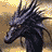A 48x48 pixel animated dragon icon displayed as a contact sheet with three visible frames showing sequential motion across different backgrounds.