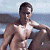 A split-frame contact sheet showing a pixelated image of a shirtless man on the left and green text reading "Original Icons .com" on the right against a dark background.