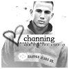 Black-and-white image of a person wearing a high-collared jacket with a heart symbol and text overlays.