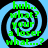 Four identical spiral patterns with green text reading 'huh.. what? your a loser what...?' on a light blue background.