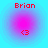 Red text 'Brion' above a pink-to-blue gradient circle with '<3' symbol at center on cyan background.