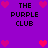 Pixelated purple background with repeated text and heart symbols in pink and red tones.