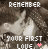 Pixelated image showing two figures in a close embrace with text reading REMEMBER YOUR FIRST LOVE and a pink heart symbol.