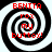 Four identical spiral patterns with red text reading 'BENITA FOX MY BUTTOX!' arranged in a on black background