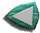 A triangular icon with a teal border and light gray center, displayed in multiple positions against a neutral background