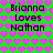 Green background with pink heart pattern and black text reading "Brianna Loves Nathan" in two identical sections.