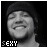 Six grayscale frames of a person wearing a beanie with the word "SEXY" displayed in pixelated text at the bottom left corner, arranged in a 3x2 contact sheet layout.