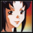 Pixelated anime-style character with brown eyes and dark hair, next to text reading 'Anime IM' and 'com' on black background.