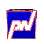 Blue cube with white 'PN' text and red outline rotates through multiple angles against gray background.