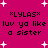A static image with a bright pink background featuring repeated black text and white star shapes.