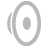 Static gray icon with concentric oval shapes and three vertical lines on the left side, resembling a sound mute symbol.