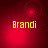 Four red-toned display the name 'Brandi' in yellow pixelated text with shifting light effects