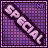identical purple pixelated icons with diagonal 'SPECIAL' text, each featuring a subtle animation cycle