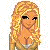 Pixelated cartoon woman in yellow dress with text "The rumors are true I love you" across three frames showing head, torso, and legs.