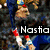 A four- of pixelated images with text overlays: top-left shows a character in blue and red, top-right features a smiling person against red background, bottom-left displays promotional text, bottom-right depicts two people close together